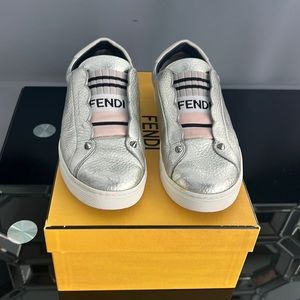 Fendi metallic sneakers